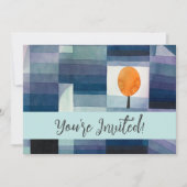 Paul Klee Abstrakt Tree Blue Painting Einladung (Vorderseite)