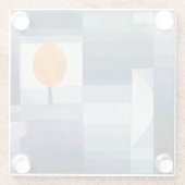 Paul Klee Abstrakt Tree Blue Painting Glasuntersetzer (Rückseite)