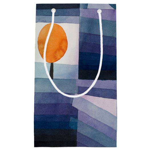 Paul Klee Abstrakt Tree Blue Painting Kleine Geschenktüte (Vorderseite)