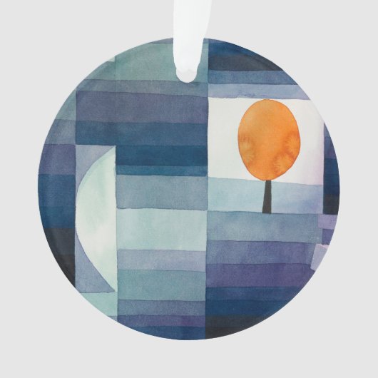 Paul Klee Abstrakt Tree Blue Painting Ornament (Vorderseite)