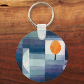 Paul Klee Abstrakt Tree Blue Painting Schlüsselanhänger (Vorderseite)