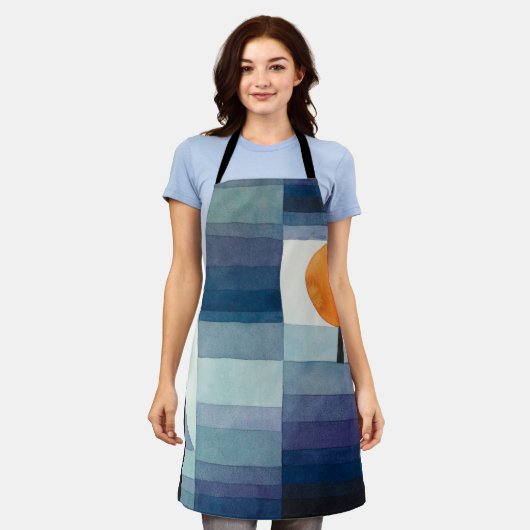 Paul Klee Abstrakt Tree Blue Painting Schürze (Getragen)