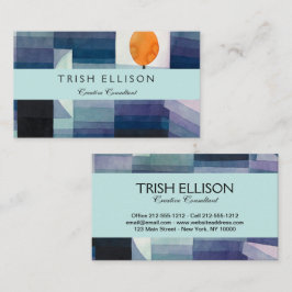 Paul Klee Abstrakt Tree Blue Painting Visitenkarte