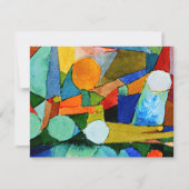 Paul Klee: abstrakte Farbformen Karte (Vorderseite)