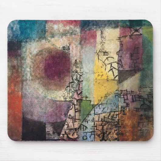 Paul Klee Abstrakte Kunst Kubismus  Mousepad (Vorne)
