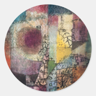 Paul Klee Abstrakte Kunst Kubismus Runder Aufkleber