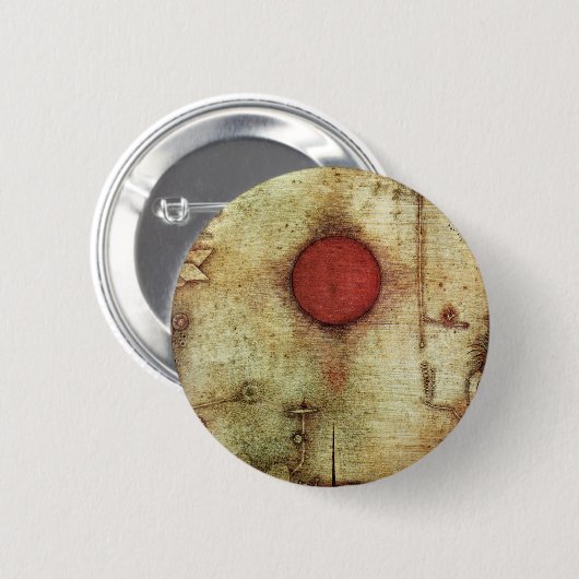 Paul Klee Ad Marginem Painting Button (Vorne & Hinten)