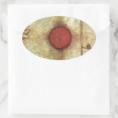 Paul Klee Ad Marginem Painting Ovaler Aufkleber (Tasche)
