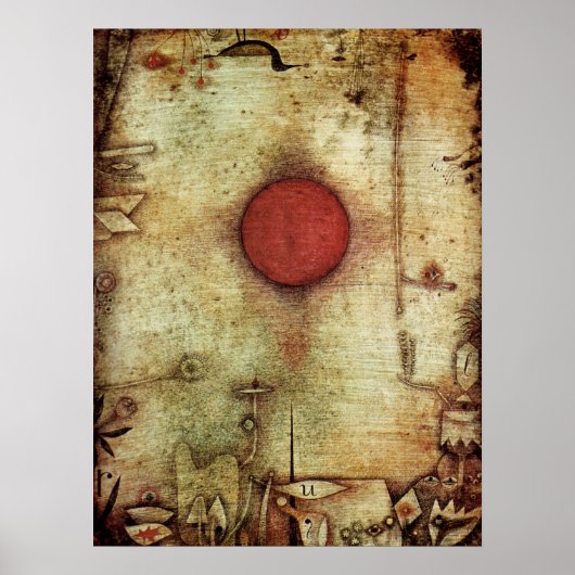 Paul Klee Ad Marginem Painting Poster (Vorne)