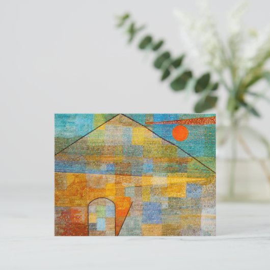 Paul Klee Ad Parnassum Postcard Postkarte (Stehend Vorderseite)