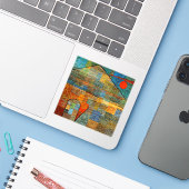 Paul Klee - Ad Parnassus Aufkleber (Laptop mit iPhone)