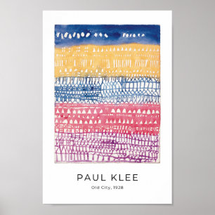Paul Klee, Alte Stadt, 1928 - Abstrakte Kunst Poster