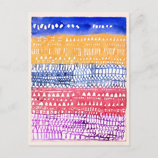 Paul Klee - Alte Stadt, Postkarte (Vorderseite)