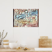 Paul Klee: Altes Liebe-Lied, Gemälde von Klee Poster (Küche)