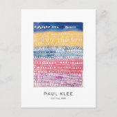 Paul Klee, Altstadt, farbenfrohe moderne Abstrakte Postkarte (Vorderseite)
