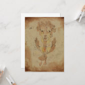 Paul Klee - Angelus Novus Karte (Vorderseite/Rückseite Beispiel)