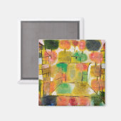 Paul Klee architecture Magnet (Vorderseite/Rückseite)