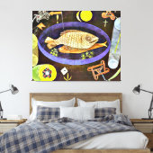 Paul Klee - Aroundfish, Leinwanddruck (Insitu (Schlafzimmer))