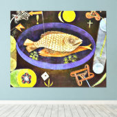 Paul Klee - Aroundfish, Leinwanddruck (Insitu (Holzboden))