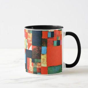 Paul Klee art - City Picture with Red and Green Tasse