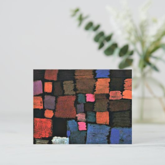 Paul Klee art, Coming to Bloom Postkarte (Stehend Vorderseite)