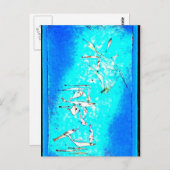 Paul Klee art: Fischbild, Gemälde von Klee Postkarte (Vorne/Hinten)