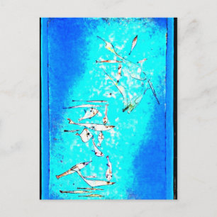 Paul Klee art: Fischbild, Gemälde von Klee Postkarte