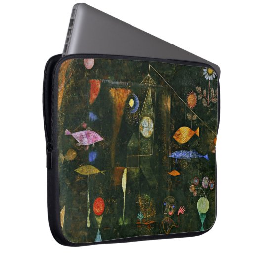 Paul Klee art: Fischmagie, berühmtes Klee-Gemälde Laptopschutzhülle (Vorne Rechts)