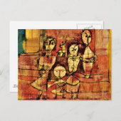Paul Klee Art: Kinder und Hunde Postkarte (Vorne/Hinten)