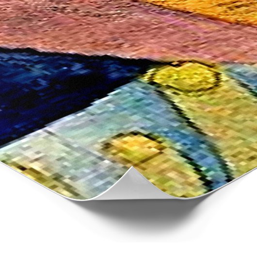 Paul Klee art, Landschaft mit Flaggen Poster (Ecke)