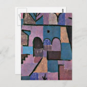 Paul Klee art: Orientalischer Garten Postkarte (Vorne/Hinten)