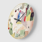 Paul Klee art: Pathetische Wasserfarbe, rot Große Wanduhr (Winkel)