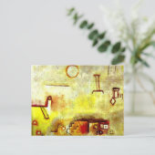 Paul Klee Art: Rekonstruktion Postkarte (Stehend Vorderseite)