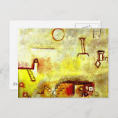 Paul Klee Art: Rekonstruktion Postkarte (Vorne/Hinten)