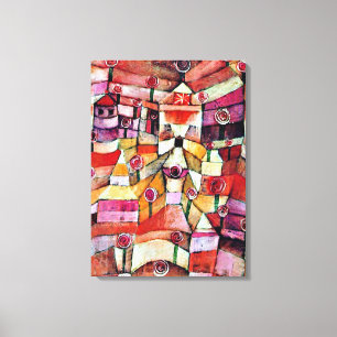 Paul Klee art: Rose Garden, berühmtes Klee-Gemäl Leinwanddruck