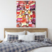 Paul Klee art: Rose Garden, Klee-Gemälde Leinwanddruck (Insitu (Schlafzimmer))