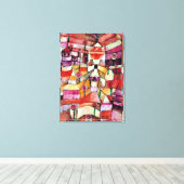 Paul Klee art: Rose Garden, Klee-Gemälde Leinwanddruck (Insitu (Holzboden))