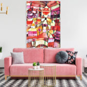 Paul Klee art: Rose Garden, Klee-Gemälde Leinwanddruck (Insitu (Wohnzimmer))