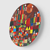 Paul Klee Art: Schloss und Sonne, Klee Gemälde Große Wanduhr (Winkel)