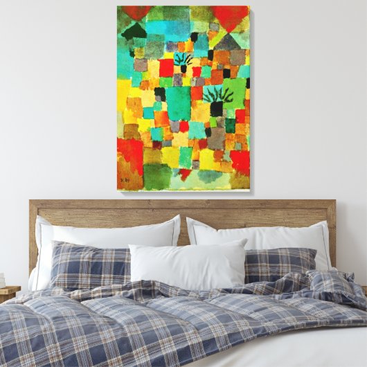 Paul Klee art: Süd-Tunesien Leinwanddruck (Insitu (Schlafzimmer))