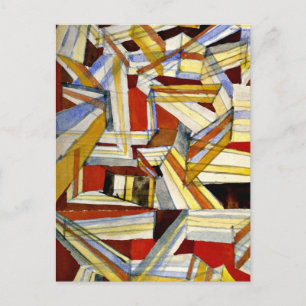 Paul Klee art: Transparent-perspektivisch Gefugt Postkarte