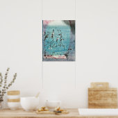 Paul Klee art, Twitter Machine Poster (Küche)