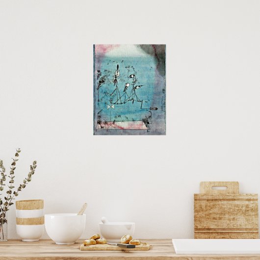 Paul Klee art, Twitter Machine Poster (Küche)