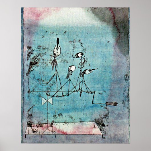 Paul Klee art, Twitter Machine Poster (Vorne)