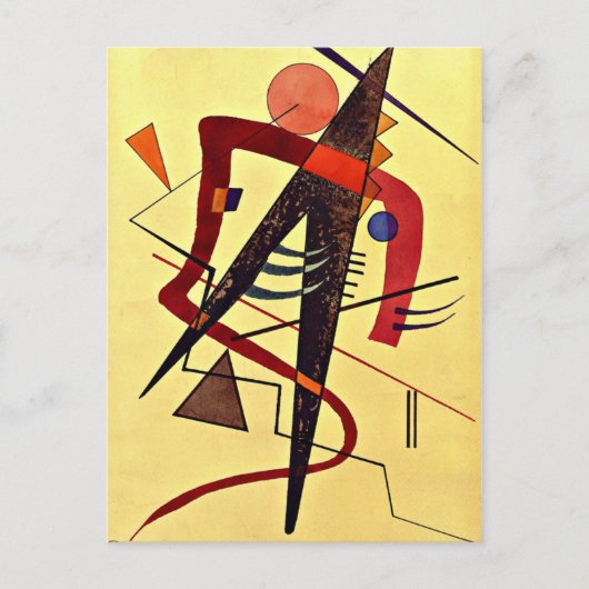 Paul Klee art: Warm Postkarte (Vorderseite)