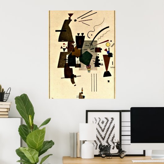 Paul Klee art: Warmed Cool Poster (Heimbüro)