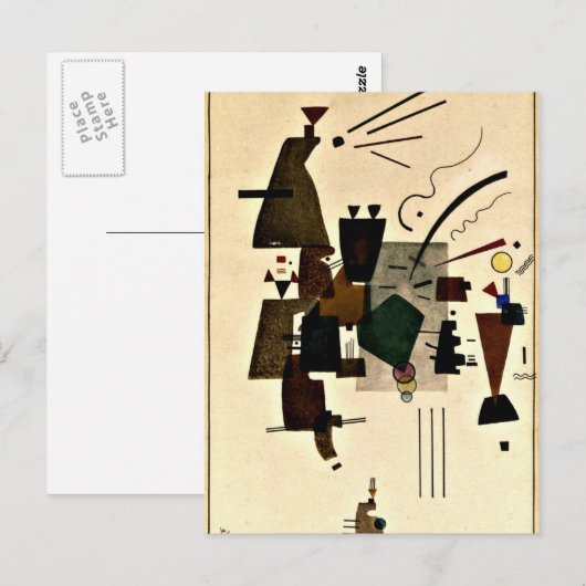 Paul Klee art: Warmes Cool Postkarte (Vorne/Hinten)