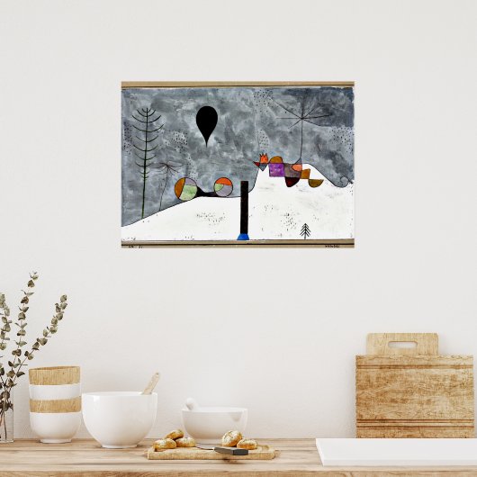 Paul Klee art: Wintergemälde Poster (Küche)