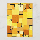 Paul Klee art: Zeichen in Gelb Postkarte (Vorderseite)