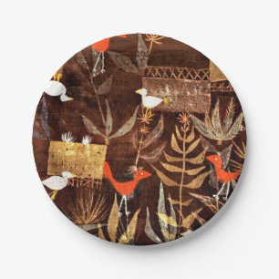 Paul Klee artwork, Bird Garden Pappteller